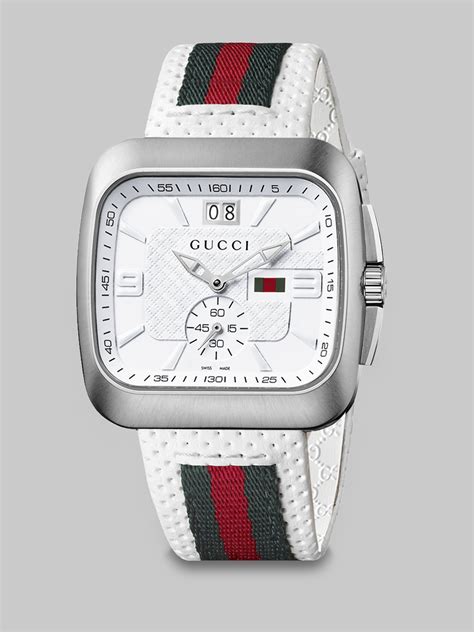 gucci sport watch white|Gucci men watches clearance.